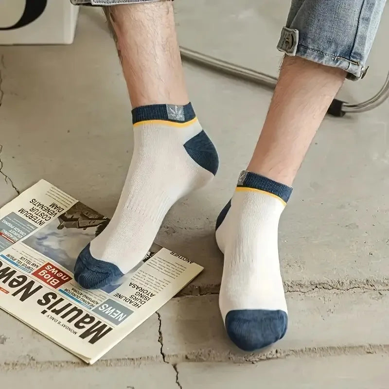 Cotton Blend Low Cut Casual Ankle Socks - 4