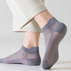 Cotton Polyester Ankle Socks Breathable Mesh Summer Casual Footwear