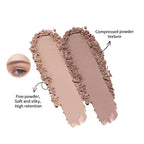 Dual Shade Eyebrow Powder Palette with Application Brush