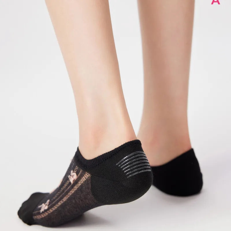 Cotton Mesh No Show Liner Socks for Women - 3