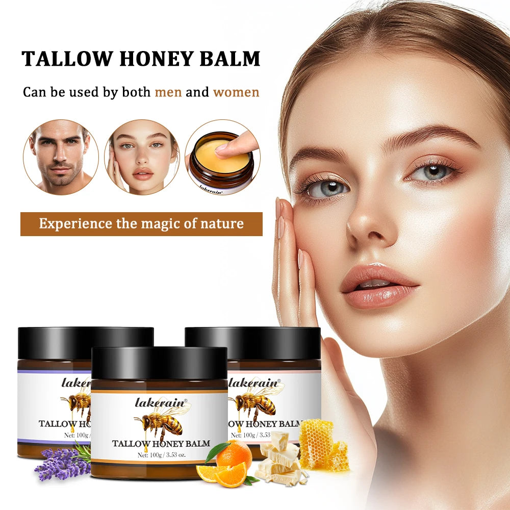 Beef Tallow and Honey Moisturizing Face and Body Cream - 3