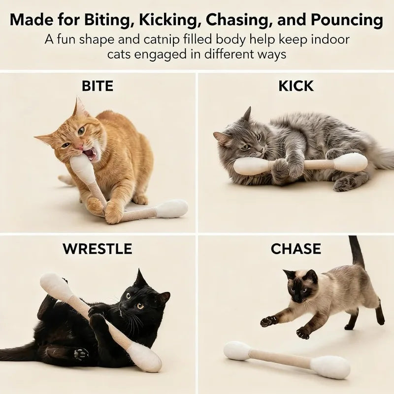 Cloth Catnip Chew Toy Set - 6