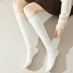 Polyester Elastane Blend Calf Socks for Women