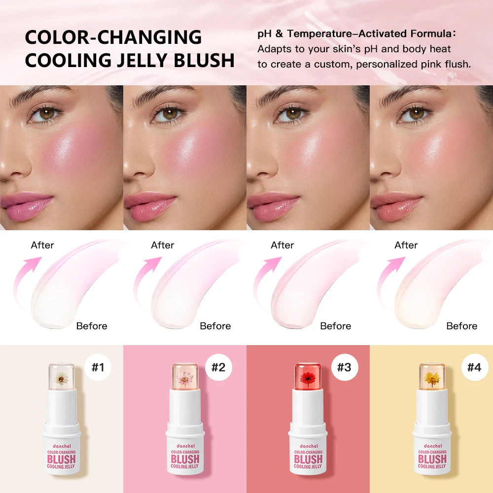Color Changing Jelly Blush Stick For Lips And Cheeks