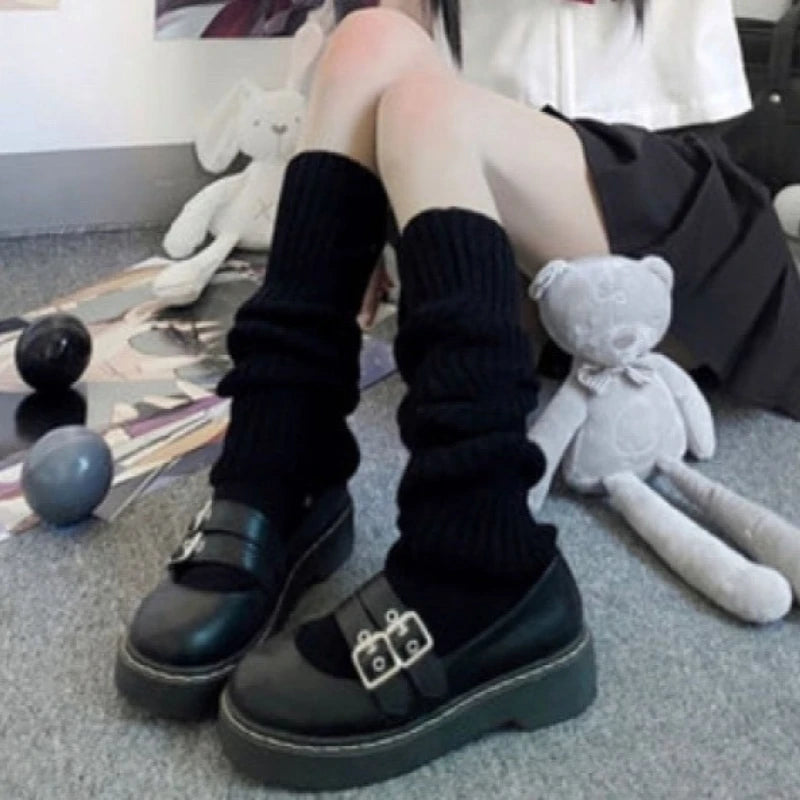 Polyester Knit Leg Warmers Women Fashion Foot Covers - 9