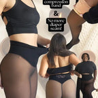 Fleece Lined Translucent High Waisted Thermal Tights