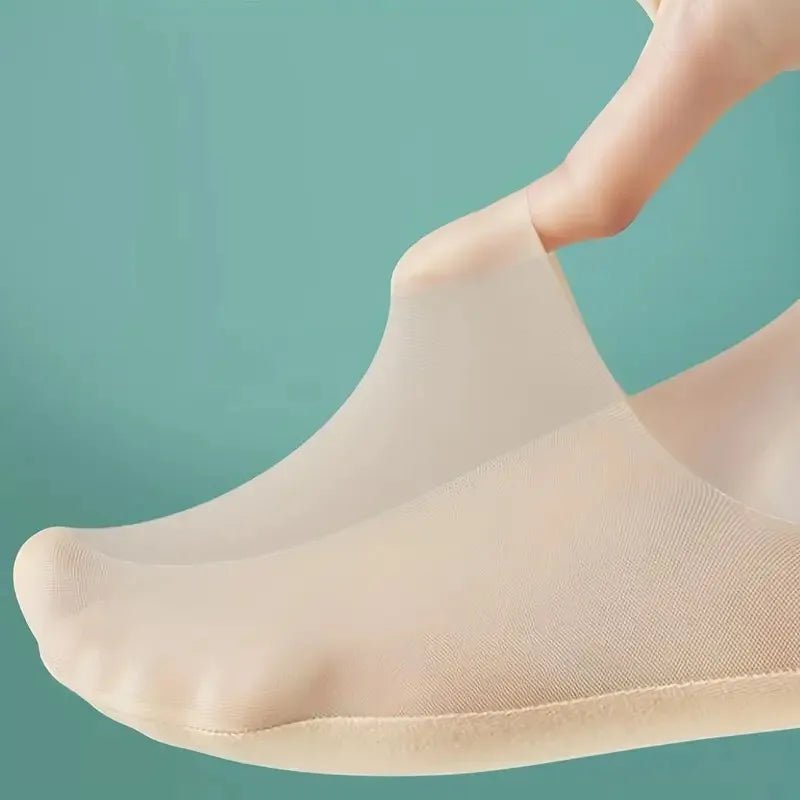 5 Pairs Women Cotton Invisible Low Cut No Show Socks - 6