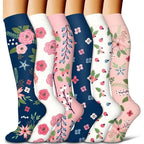 Nylon Polyester Elastane Knee High Compression Socks