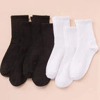 7 Pairs Polyester Elastane Mid Tube Casual Socks