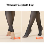 Fleece Lined Elastic Thermal Pantyhose Tights