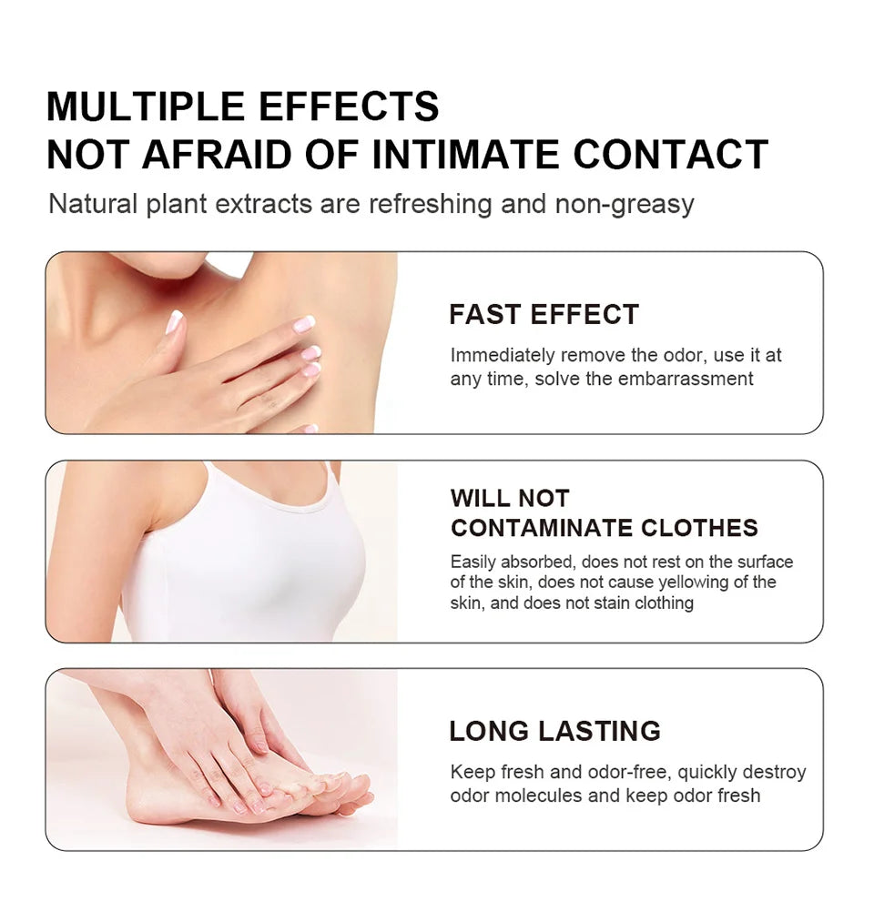 Invisible Body Deodorant Cream 72 Hour Odor Control - 8