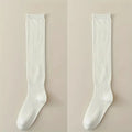Ribbed Polyester Spandex Calf Socks