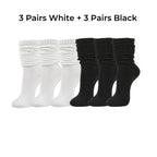 Polyester Elastane Knit Slouch Crew Socks