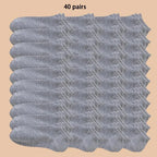 Mens Polyester Elastane Breathable No Show Ankle Socks