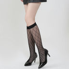 Nylon Mesh Fishnet Knee High Socks