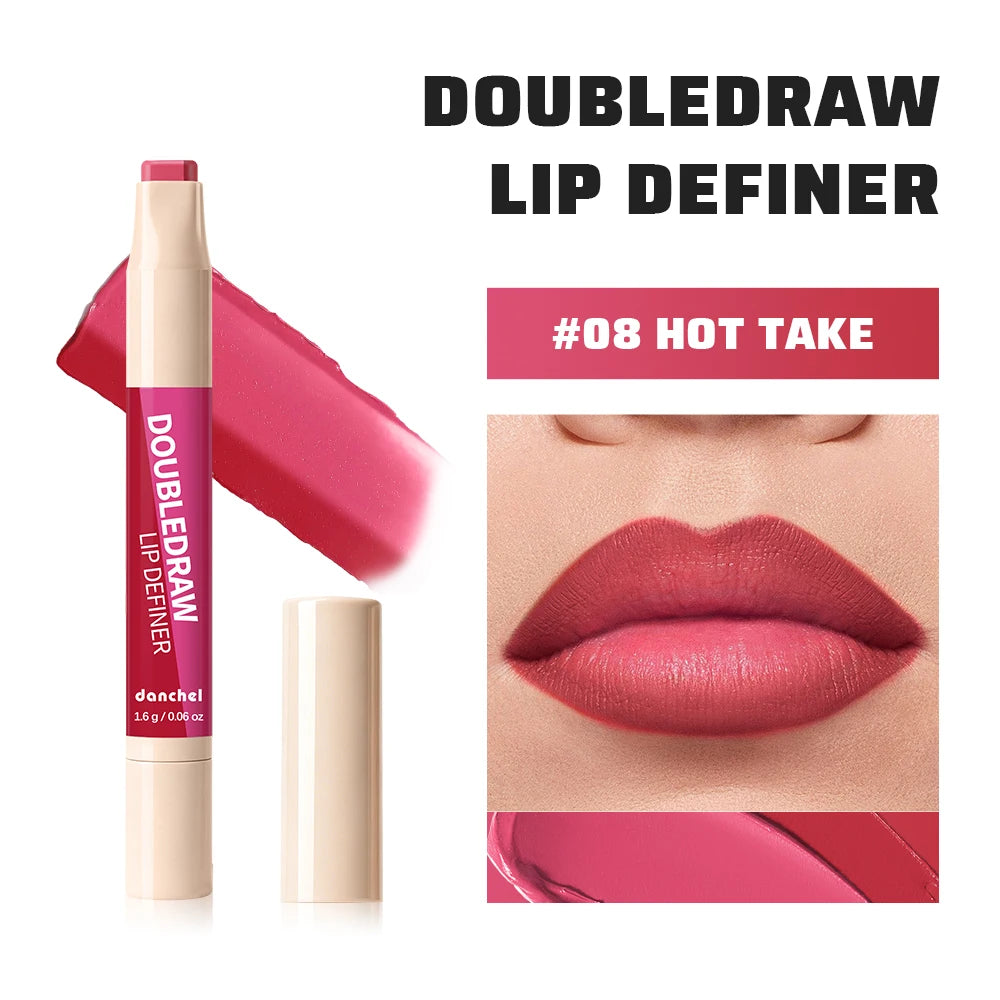 Dual Ended Matte Lip Liner and Gloss Pencil - 27