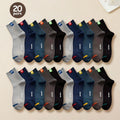 Mens Breathable Polyester Spandex Low Tube Casual Sports Socks