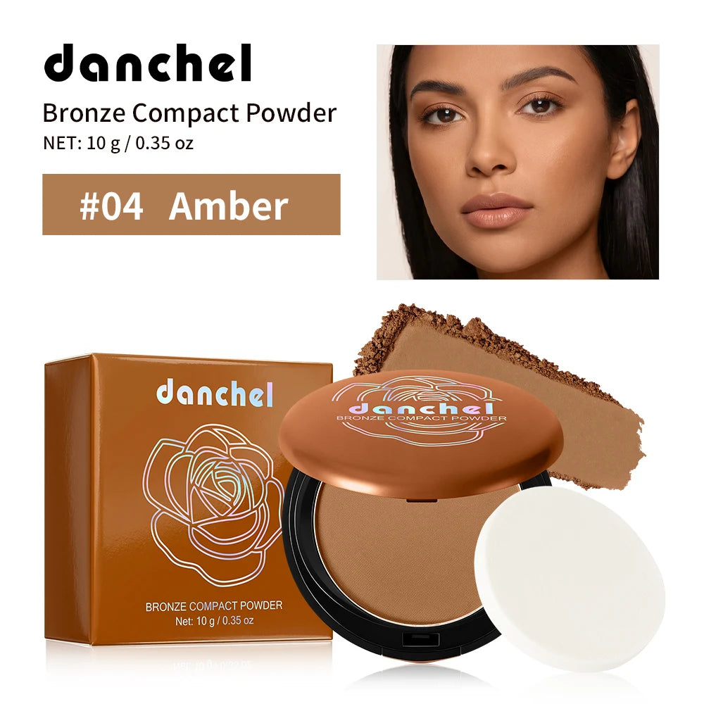 Matte Bronze Pressed Powder Face Contouring Makeup