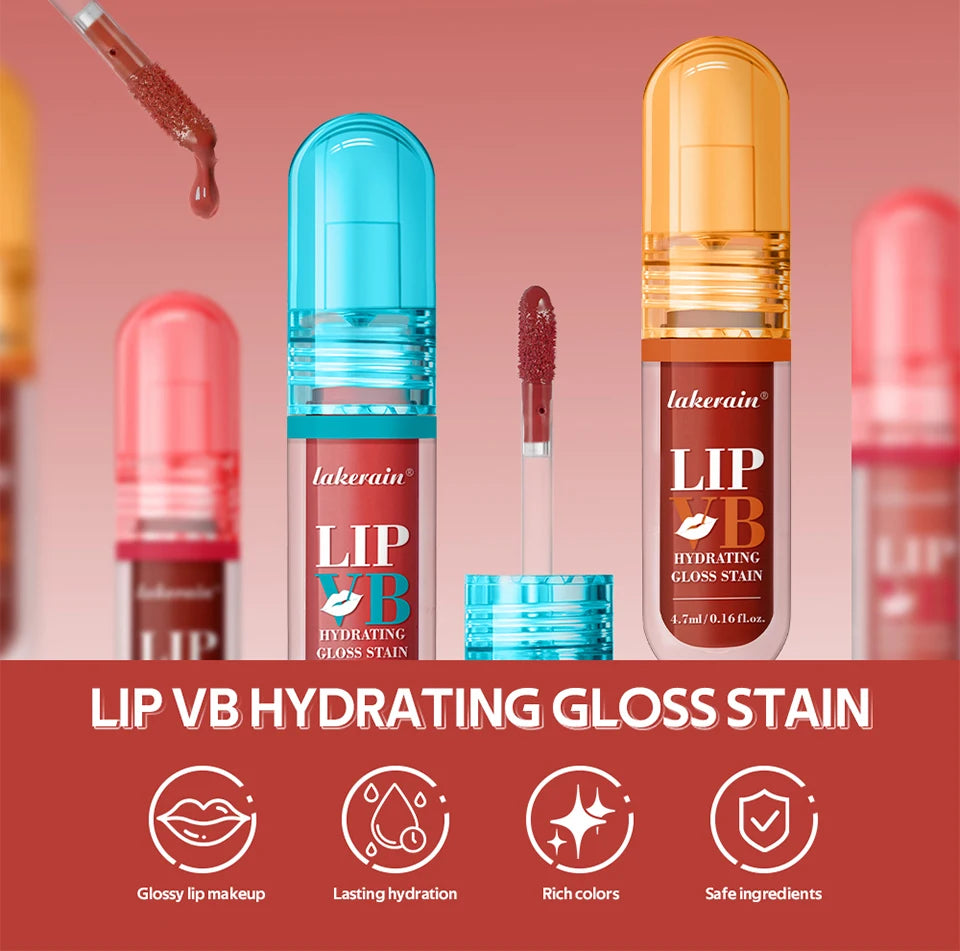 Hydrating Lip Gloss Stain Long Lasting Moisturizing Tint - 7