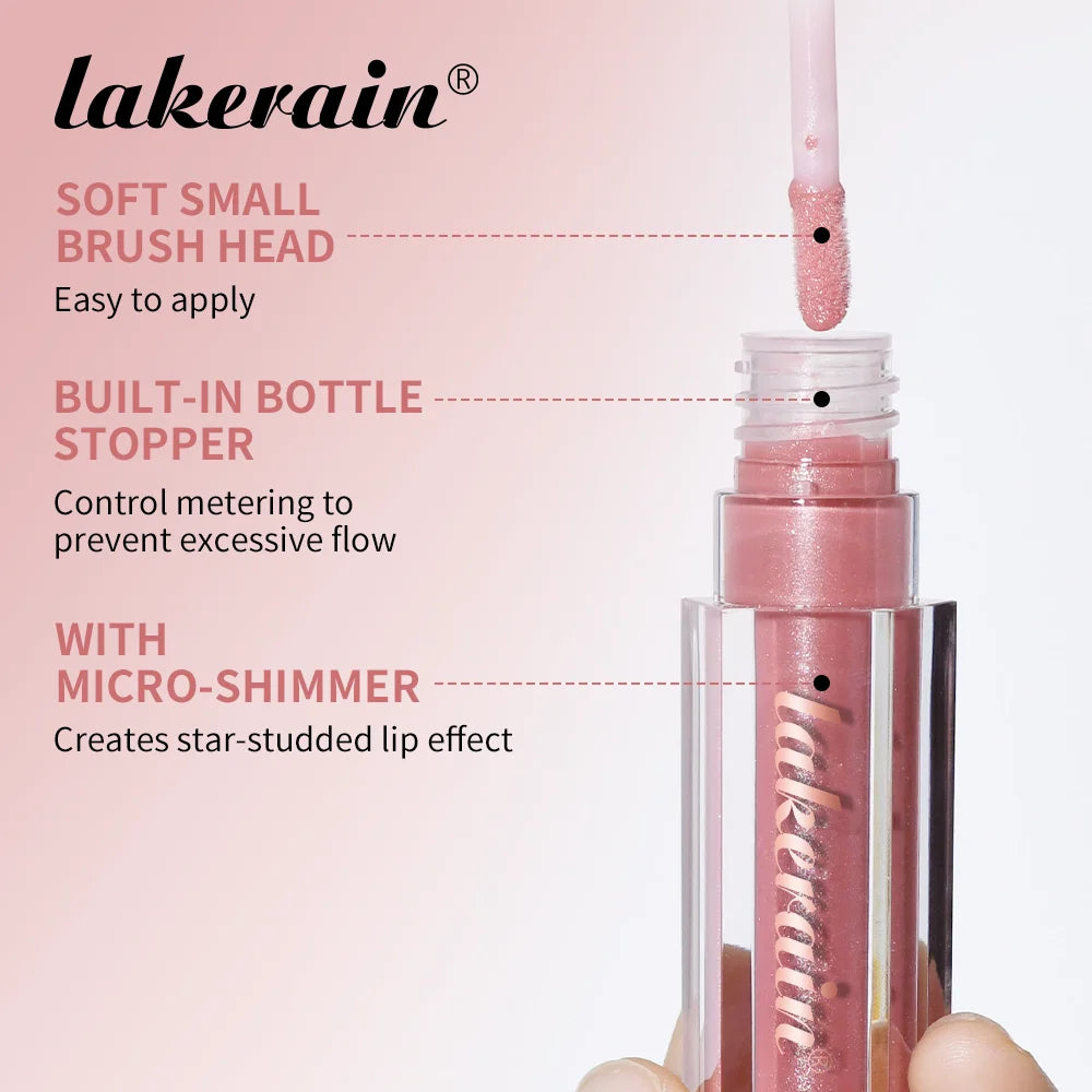 Shimmering Moisturizing Liquid Lip Gloss Lip Tint - 4