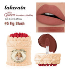 Strawberry Matte Lip Clay Velvet Cream Lipstick