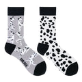 Cotton Blend Spotted Dog Pattern Mid Calf Unisex Socks
