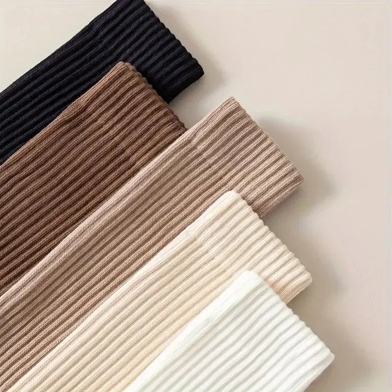 Polyester Elastane Blend Calf Socks for Women
