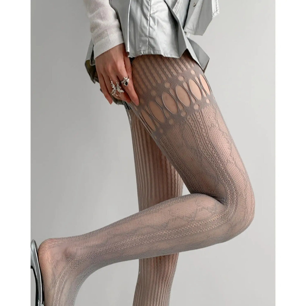 Nylon Hollow Out Fishnet Pantyhose Tights