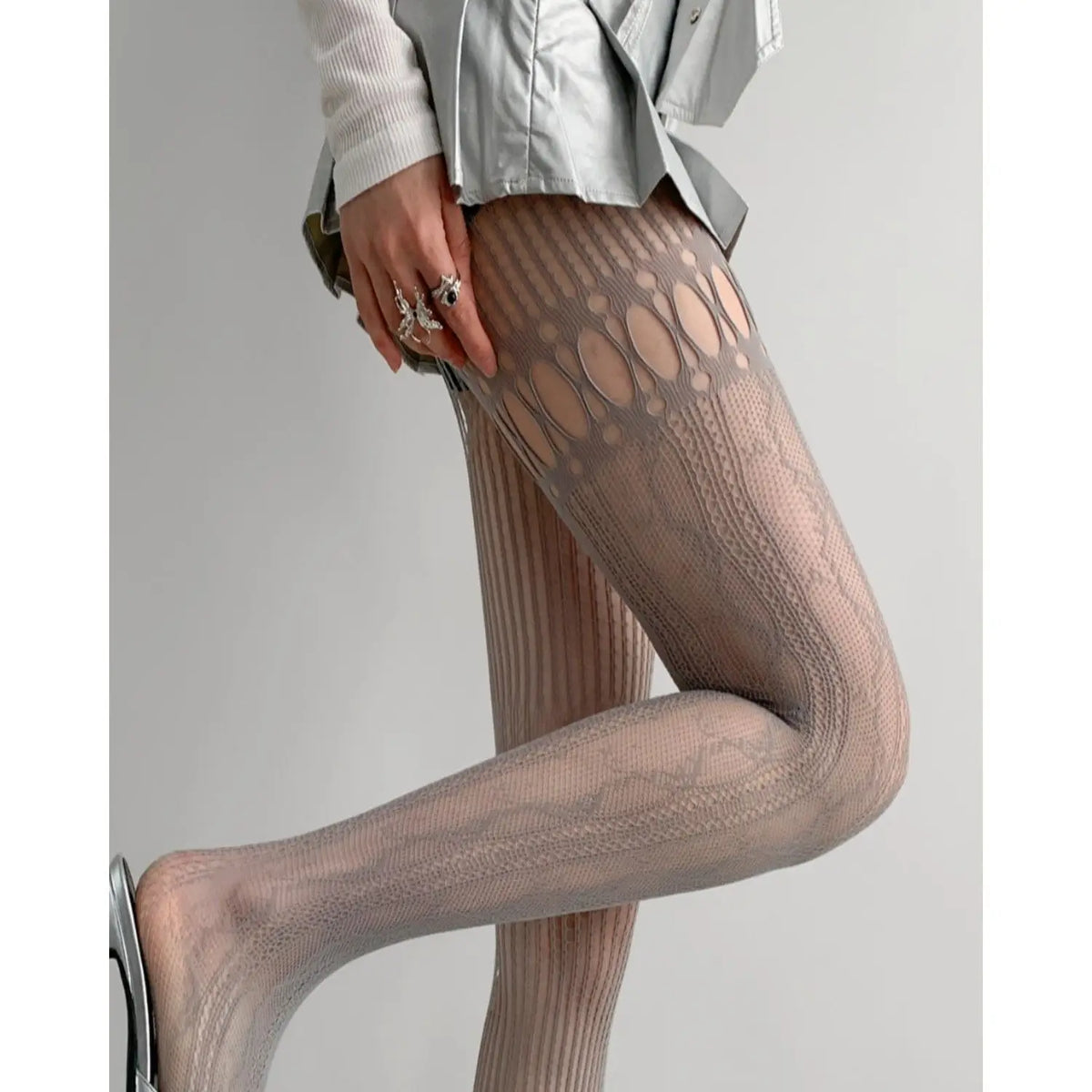 Nylon Hollow Out Fishnet Pantyhose Tights
