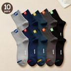 Mens Breathable Polyester Spandex Low Tube Casual Sports Socks