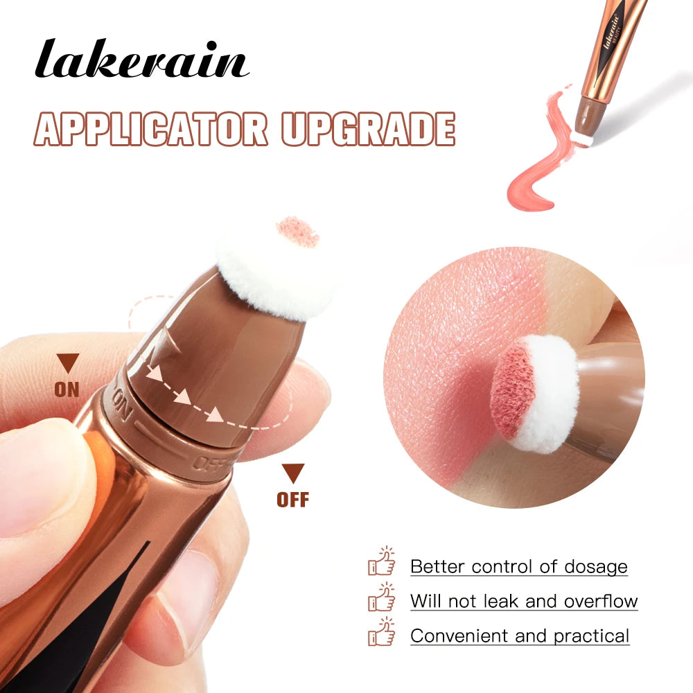 Liquid Face Contour Highlighter and Blush Wand Makeup Applicator