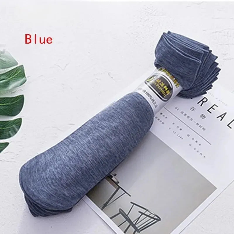 Polyester Mid Calf Casual Socks 10 Pair Set