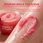 Raspberry Vanilla Sugar Body Scrub Exfoliating Cream