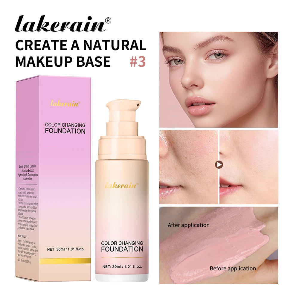 Color Changing Liquid Foundation Moisturizing Base Makeup