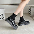 Polyester Elastane Ruffle Crew Socks Set