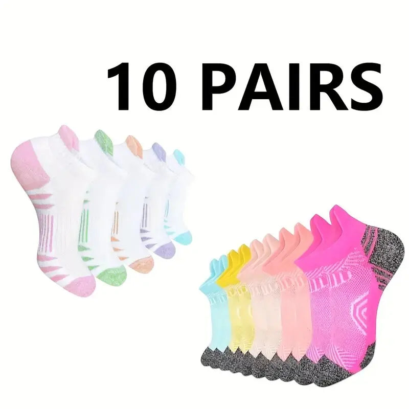 5 Pack Mens Polyester Blend Breathable Ankle Socks