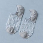 Polyester Elastane Polka Dot Invisible Low Cut Casual Socks