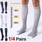 Nylon Polyester Compression Socks 20 30mmHg Circulation Support