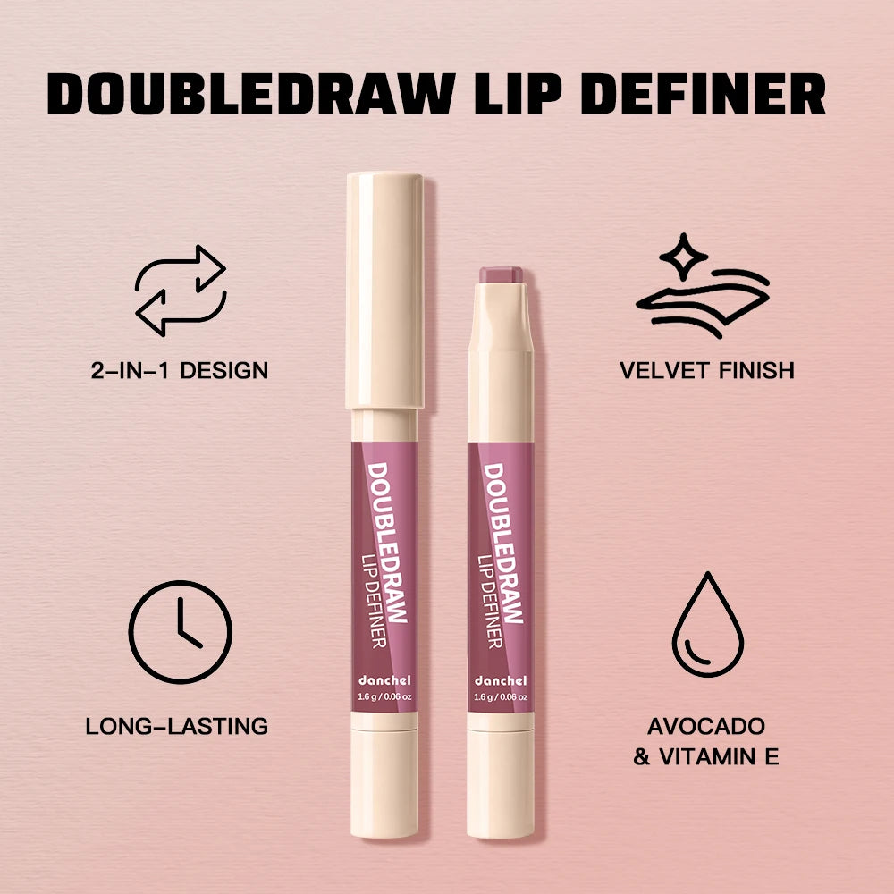 Dual Ended Matte Lip Liner and Gloss Pencil - 7