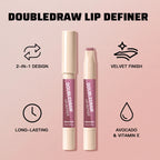Dual Ended Matte Lip Liner and Gloss Pencil