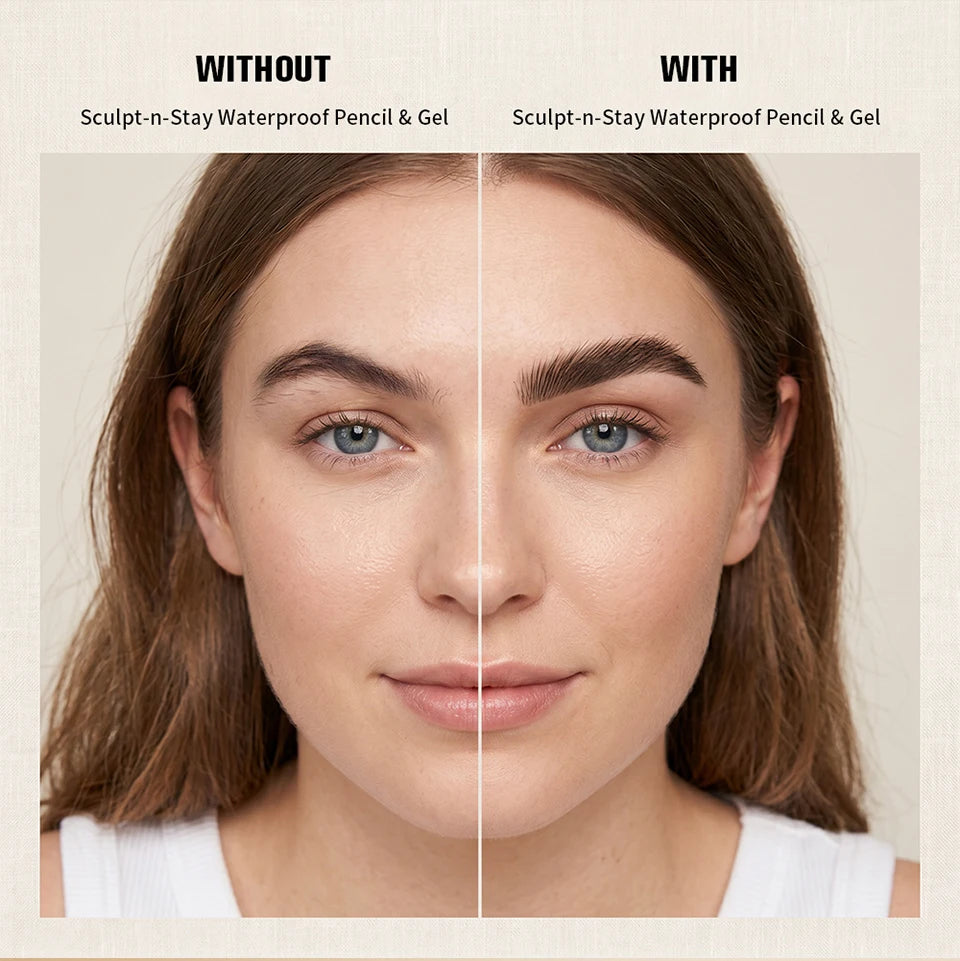 Waterproof Eyebrow Pencil and Sculpting Gel