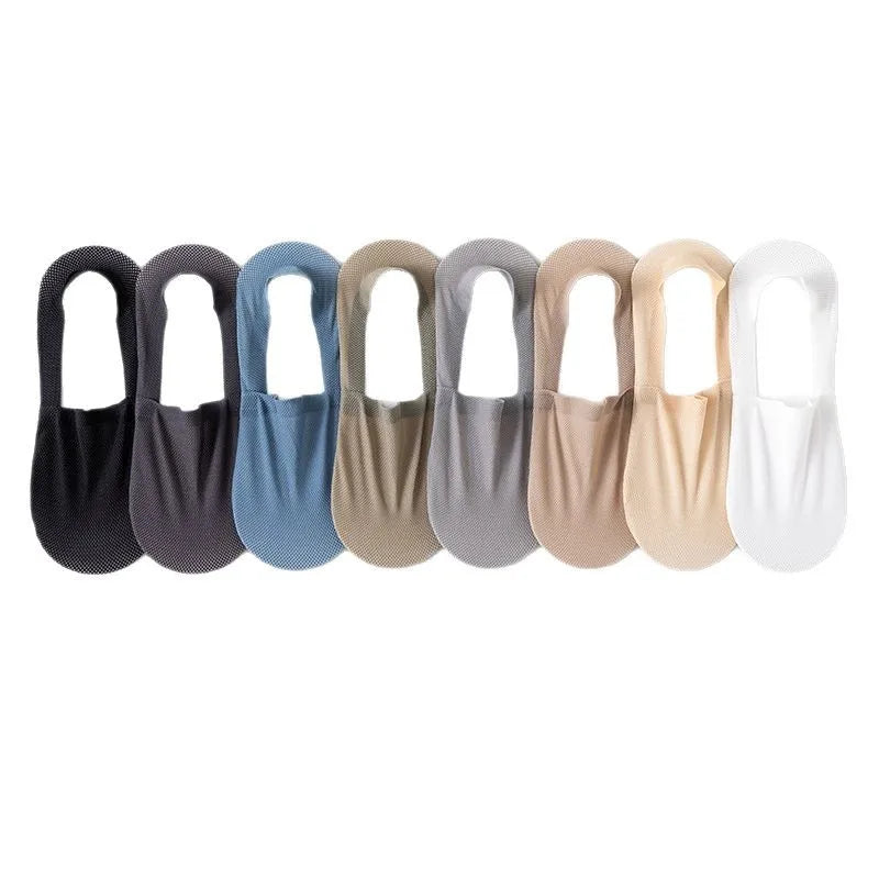 Men Cotton Blend Low Cut Invisible Socks