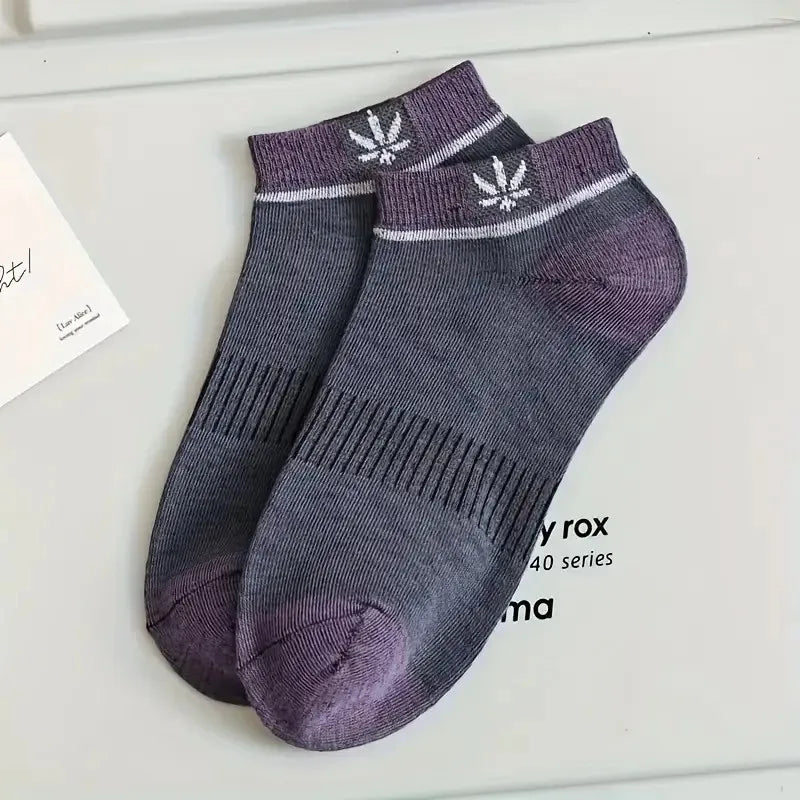 Cotton Blend Low Cut Casual Ankle Socks