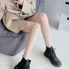 Nylon Fishnet Mesh Pantyhose Stretchy Geometric Tights