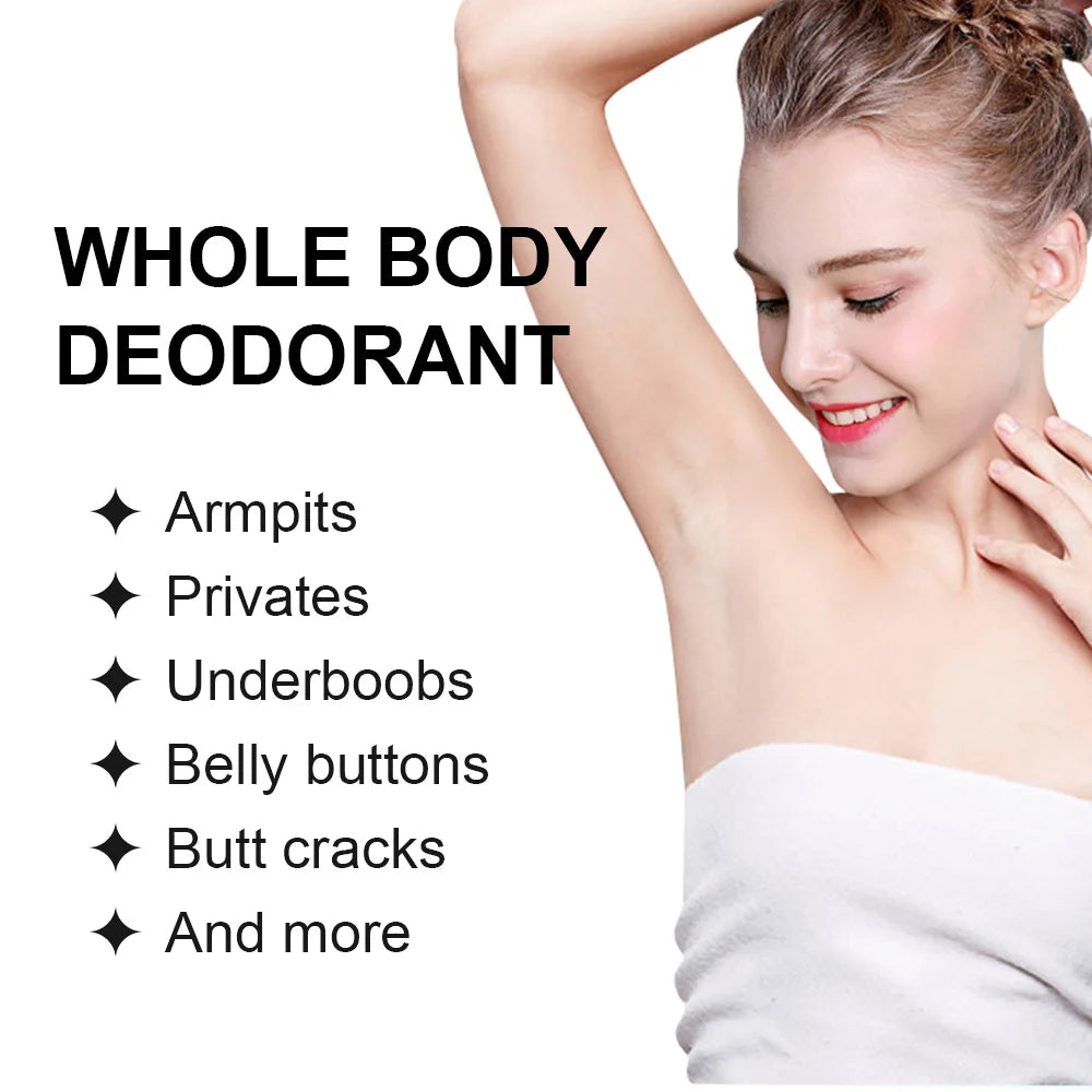 Invisible Body Deodorant Cream 72 Hour Odor Control