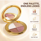 Powder Highlighter and Bronzer Face Makeup Palette