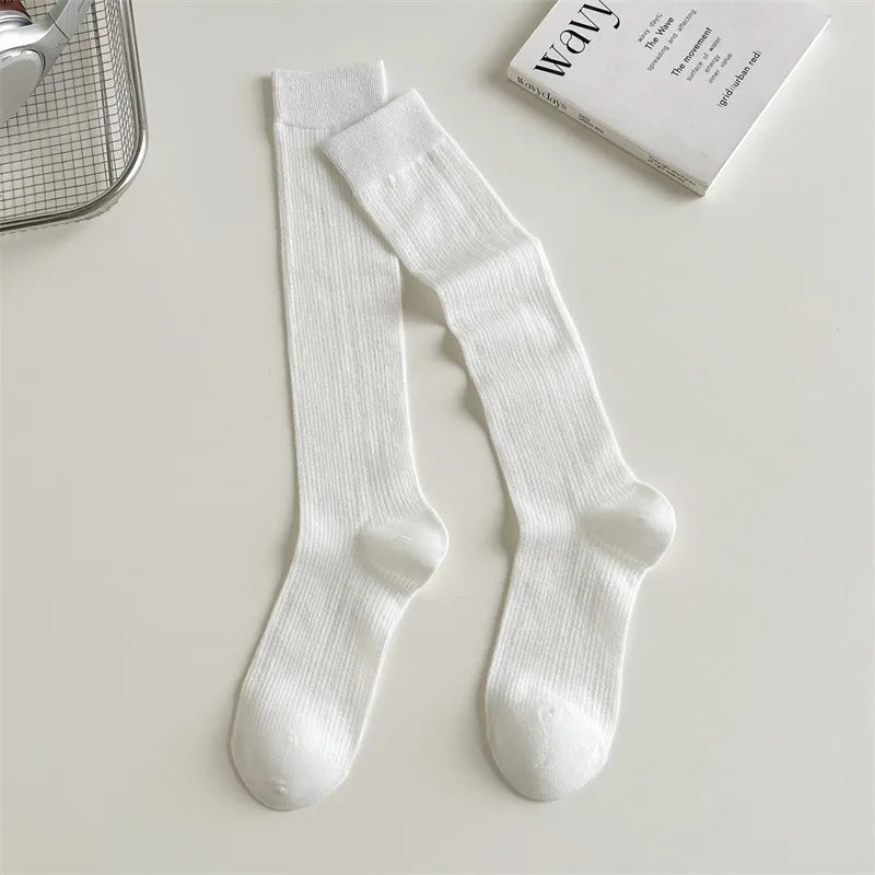 Cotton Blend Breathable Casual Socks For Women