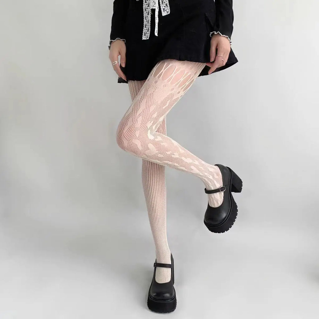 Nylon Hollow Out Fishnet Pantyhose Tights