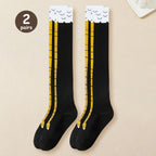 Polyester Spandex Knee High Chicken Claw Novelty Socks