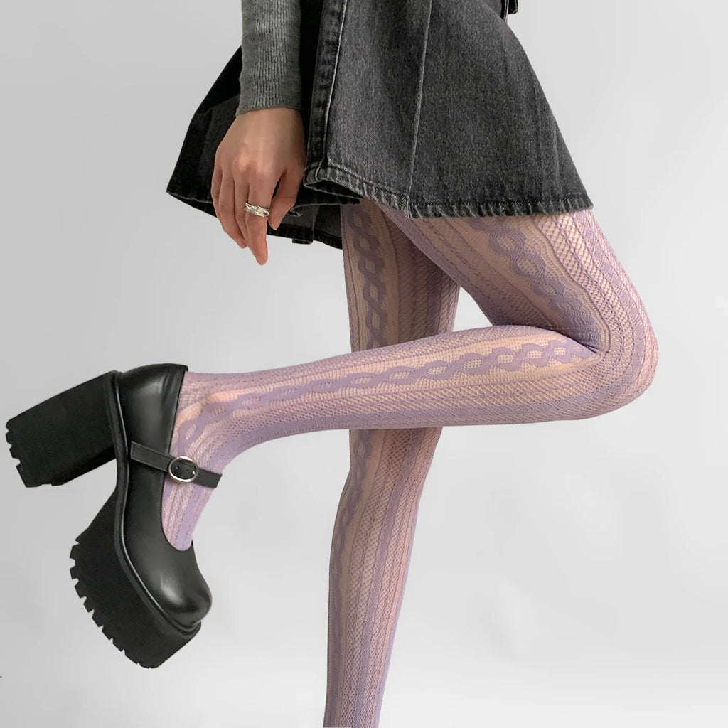 Nylon Hollow Out Fishnet Pantyhose Tights